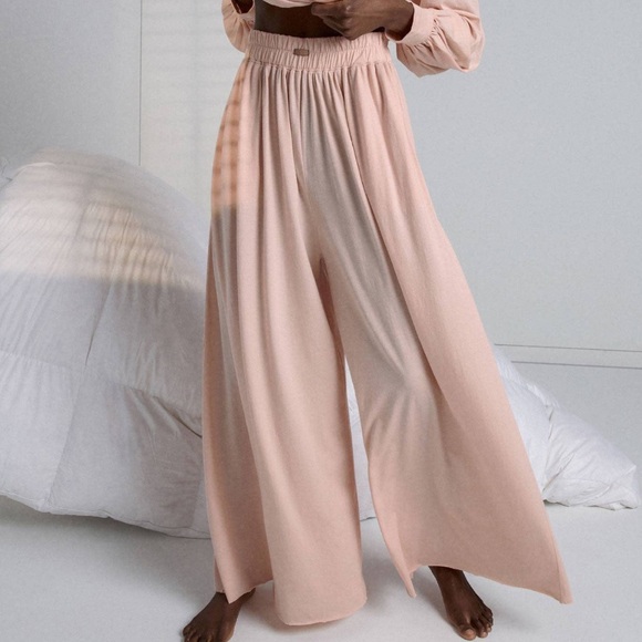 lunya Pants - LUNYA Organic Pima Cotton Wide Leg Pants Size Large